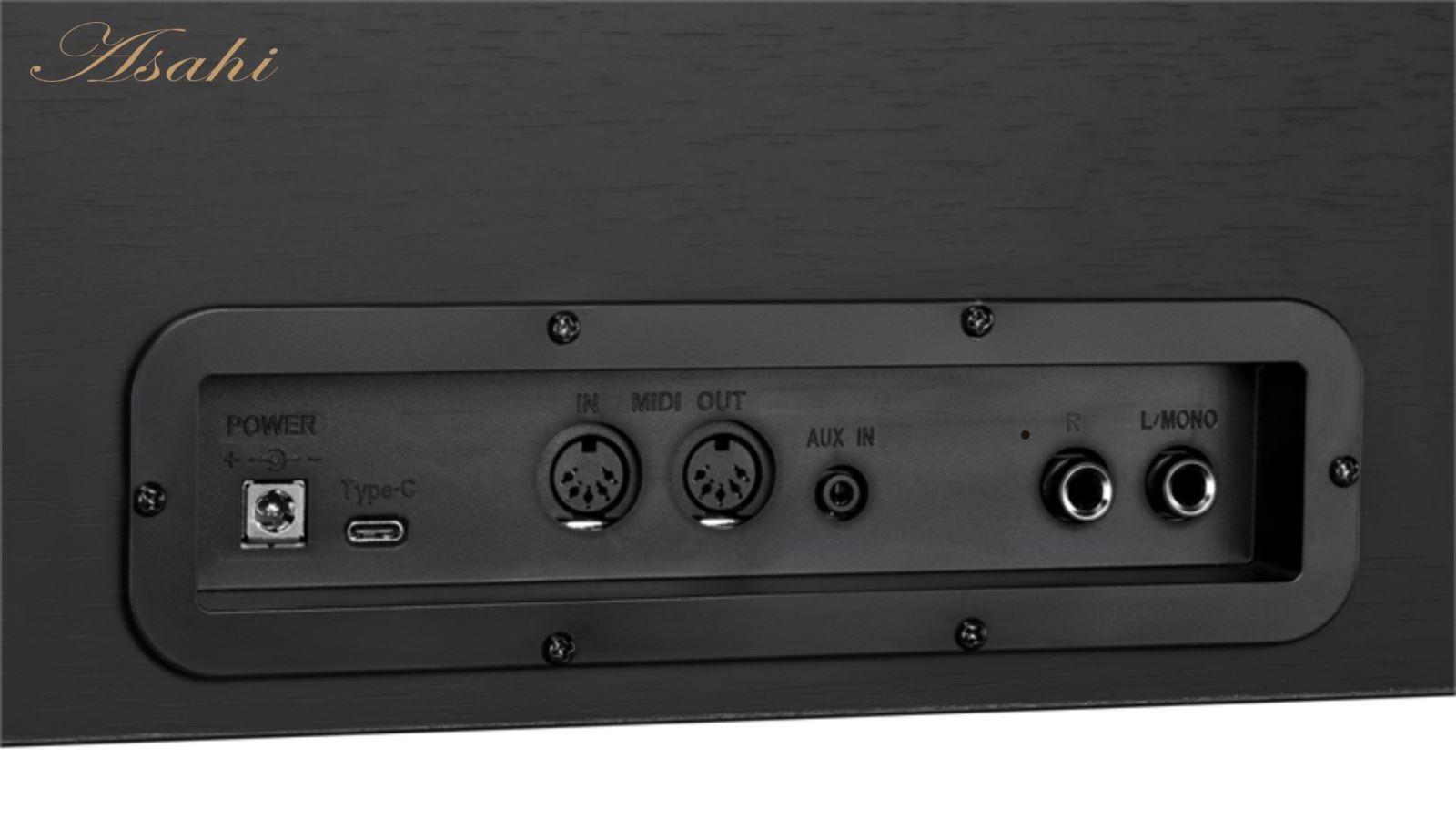 Piano điện Asahi có cổng tai nghe phù hợp luyện tập trong chung cư