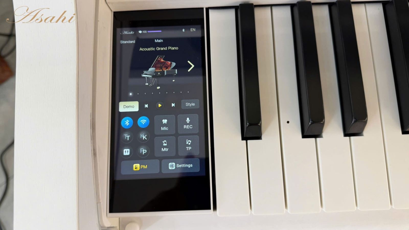 Ứng dụng hỗ trợ học piano kết nối với đàn piano điện Asahi