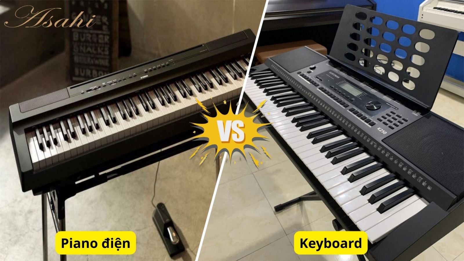 Piano điện và Keyboard khác nhau như thế nào?