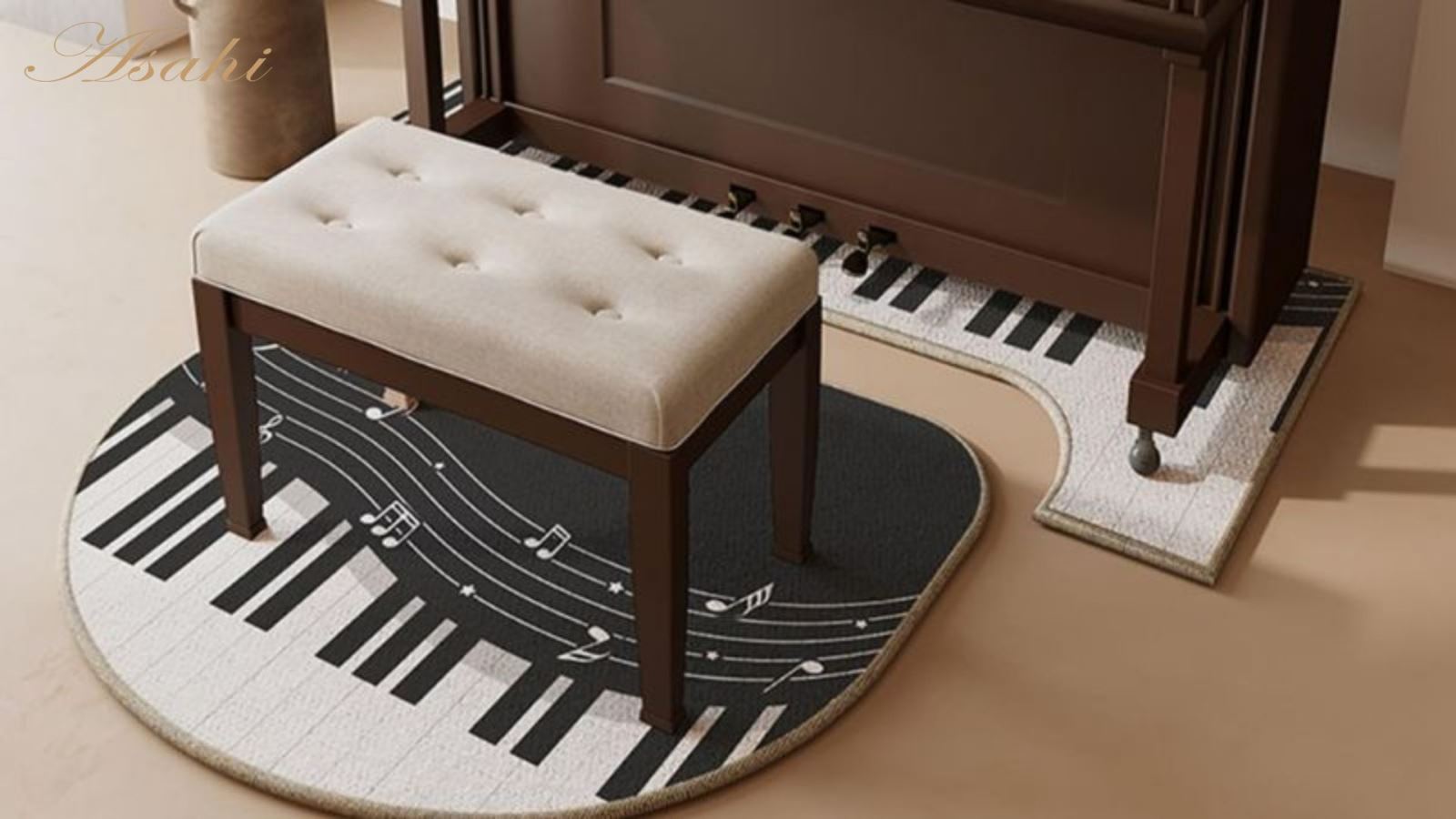 Trải thảm dưới khu vực đặt đàn và ghế ngồi giúp giảm bớt âm dội, ổn định âm